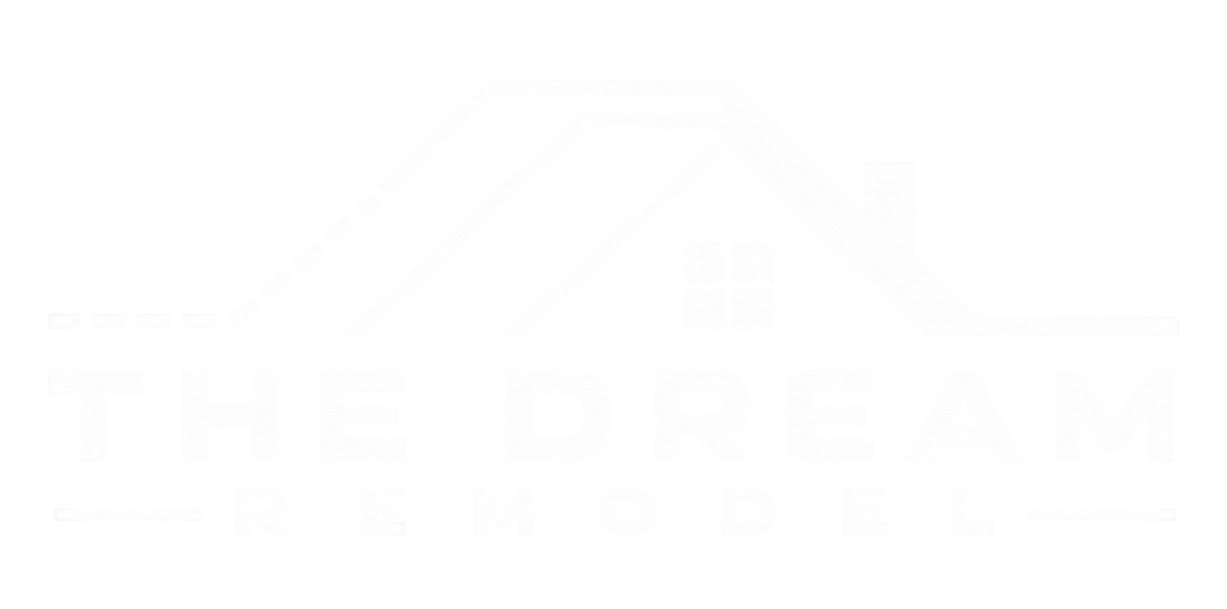 The Dream Remodel logo, white on transparent